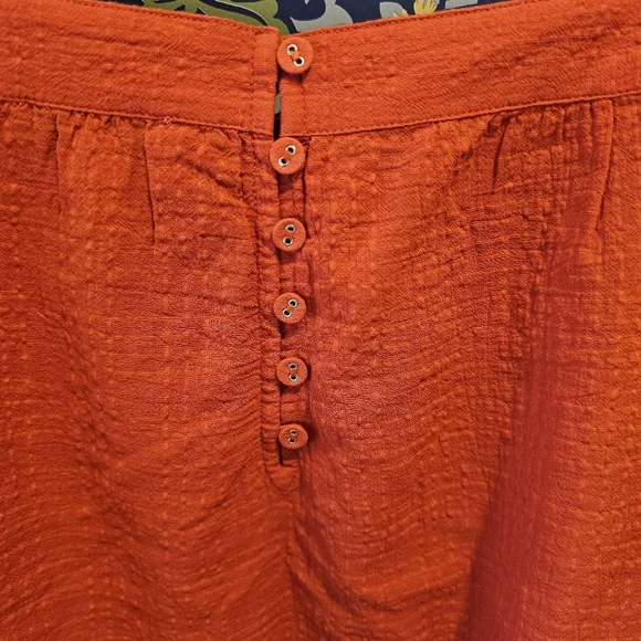 Madewell Orange Square Neck Top - Picture 3 of 5